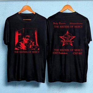 The Sisters Of Mercy  Body Electric Tshirt 2 Sided Rock Fan Gift Tee Shirts